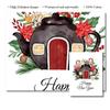 Christmas Cane Candy Decoration Wall Art Stocking Gifts Canvas Painting Jingle Bells Little House Poster Living Room Decoration