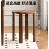 Stackable Stool, Wooden New Chinese-style Stackable Stool, Solid Wood Round Stool, Dining and Coffee Table for Household Use