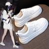 Star Small White Shoes Women's Leather  New Spring Lightweight Sports Casual Shoes Flat Bottom Student Fashion Korean Shoes