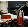 [DomTeporna Italy] Pencil Case, Genuine Leather, Roll Pencil Case, Italian Leather, Men's, Women's, Stylish, Pencil Case, Stationery, Brown