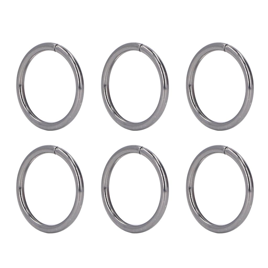 50Pcs Metal Rings Sturdy   Rustproof Exquisite Wide Application Metal O Rings for Clothes Bag Backpack
