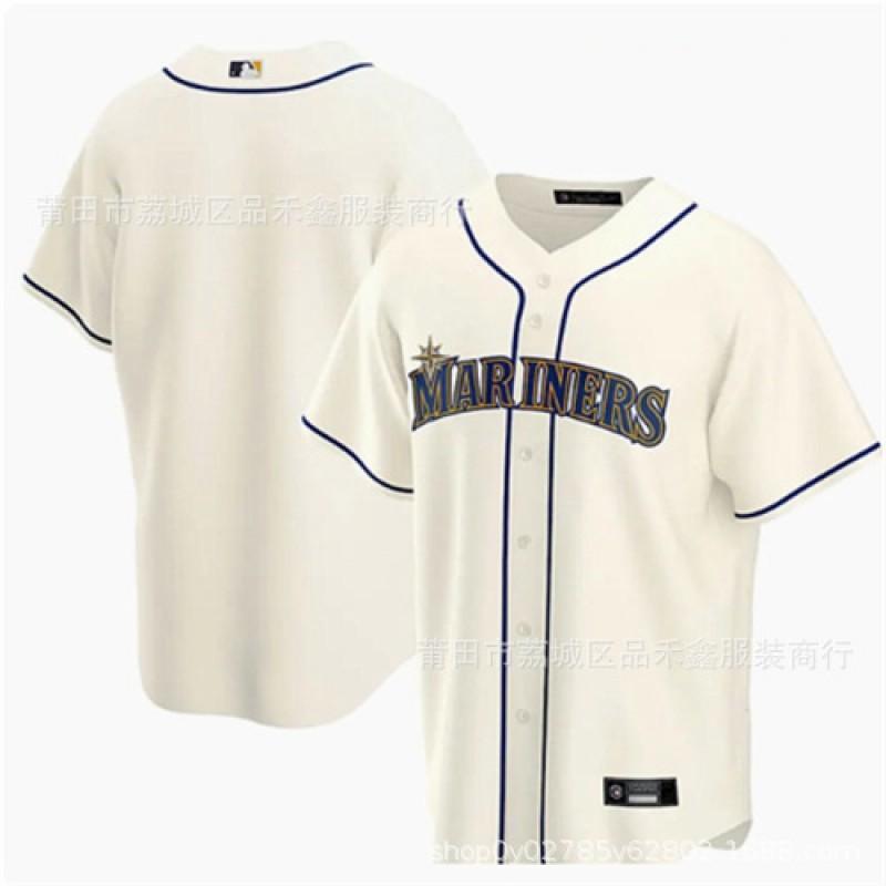Mens Embroidered Baseball Jersey Seattle Mariners 24 Griffey Cotton Sport Top Basketball Fans