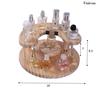 Acrylic Display Stand Riser Perfume Stand Doll Organizer Clear Bedroom Shelf Riser Organizer For Figures Desktop Display Rack
