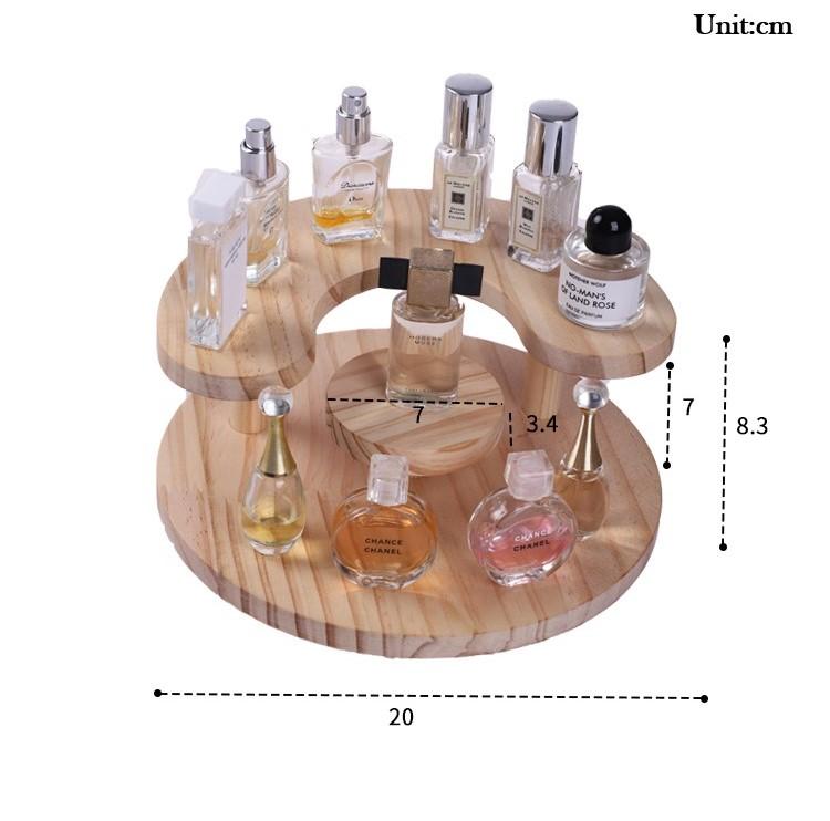 Acrylic Display Stand Riser Perfume Stand Doll Organizer Clear Bedroom Shelf Riser Organizer For Figures Desktop Display Rack