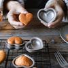 Mini Moule à Gâteau 3D Antiadhésif en Acier au Carbone Forme Griffe de Chat Cœur Madeleine Toast Moule à Biscuits Outil de Cuisson de Cuisine