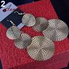 Vogue Lady Elegant Multi-Layer Round Long Drop Dangle Hook Earrings Jewelry Gift