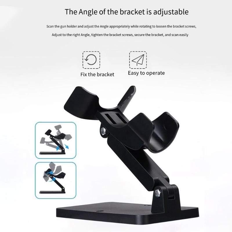 Universals Barcode Scanner Holder 360 Adjustable Angle Stable Base for Supermarkets Retail Stores