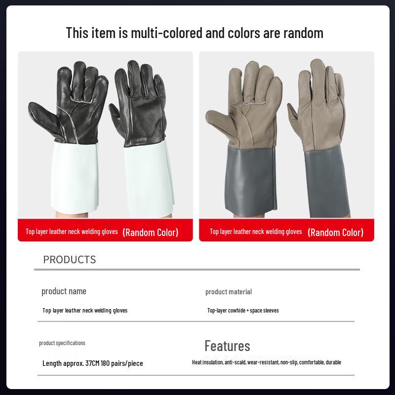 Xinfengchi Long Top Grain Cowhide Welding Gloves