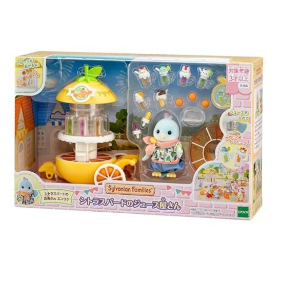 Sylvanian Families Amusement Park Shop Citrus Bird Juice MI-94 ST Mark Certified Ages 3 Up Toy Dollhouse EPOCH