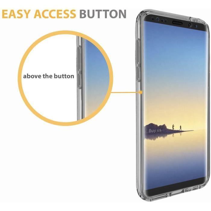 Coque Gel - Samsung - Galaxy Note 8 - Protection Intégrale - Ultra Mince - Transparent