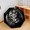 1 PC Automatic Folding Umbrella - Lion Pattern, Portable & Foldable Design with 8 Ribs, Christmas Birthday Gifts