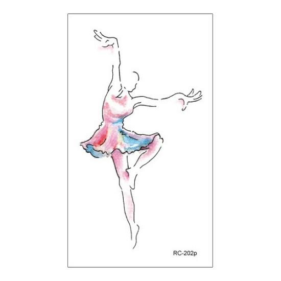 Waterproof Gradient Color Cartoon Temporary Tattoos for Men & Women