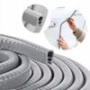Mocna Zbrojona Uszczelka Krawędziowa Na Rant Listwa 10Mm X 8Mm X 5M Szara
