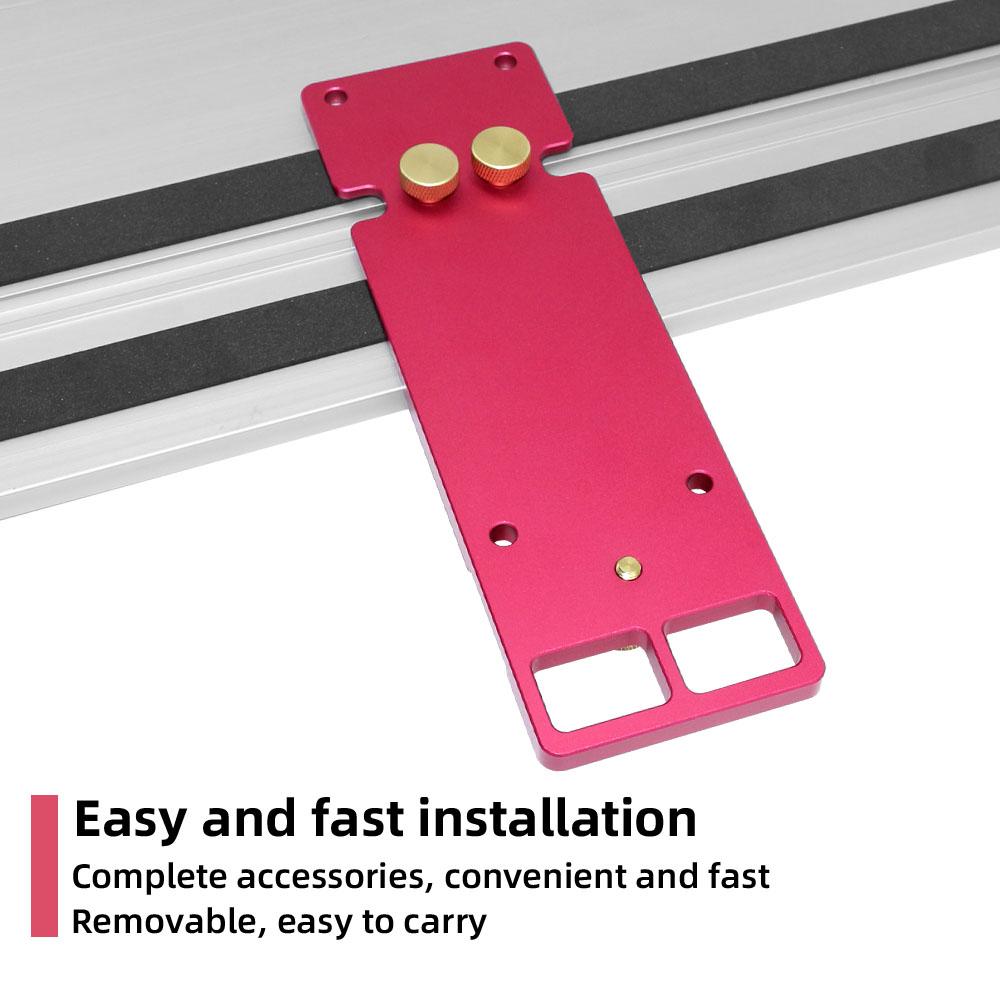 Ferăstrău circular cu unghi drept de 220 mm, placă de poziționare a șinei de ghidare, aliaj de aluminiu de 90 de grade, electric