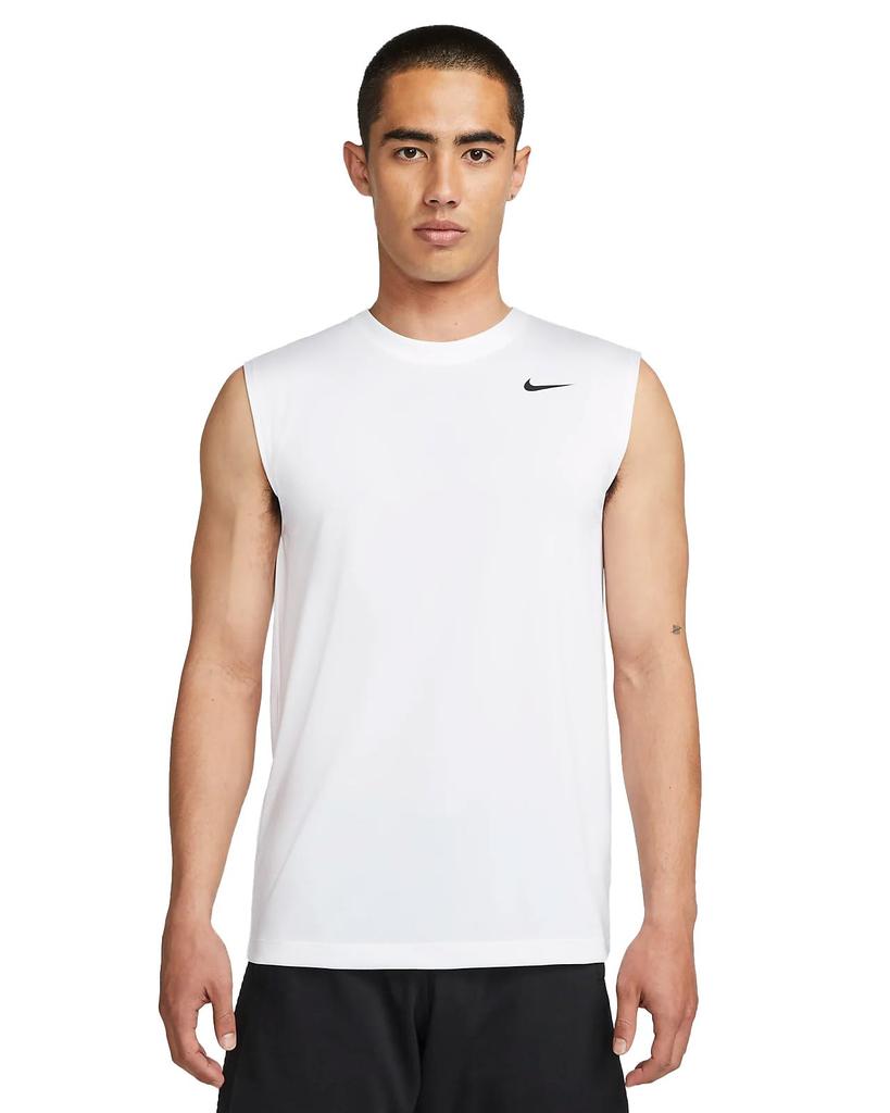 NIKE Legend Sleeveless DX0992 L Dri-FIT T-Shirt White/Black