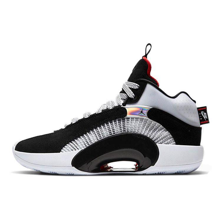 Air Jordan 35 PF DNA Unisex Sneakers Black White Chile-Red CQ4228-001