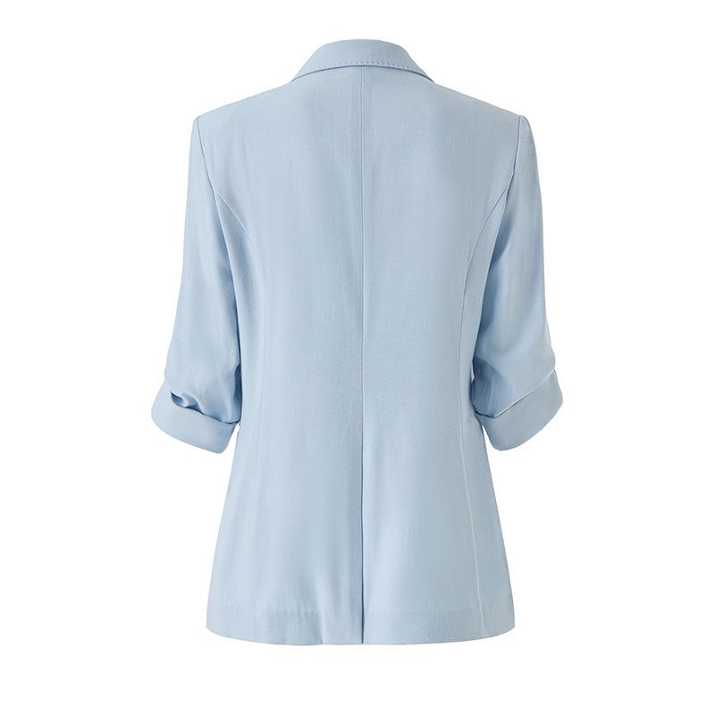 Women's Five-Sleeve Loose Linen Blazer for Summer 2026 - New Casual Style