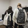 New Fashion Graffiti Trend Backpack Men's Personality Dark Casual Backpack Niche College Student School Bag