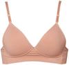 Gunze BHQ055 BODYWILD Non-Wired Bra, Beige, M, Women's