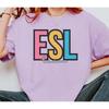 Esl Teacher T Shirt For Esol English Squad Apreciation