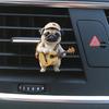 Désodorisant de Voiture Acrylique Clip d'Aération Chien Décoratif Parfum de Voiture Clip Climatiseur Voiture Anti-Rouille Chien Adore Cadeau Accessoires Intérieur d'Aération Auto
