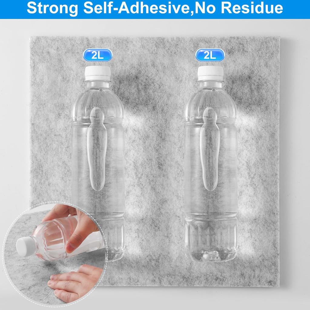 Pack of 12 Soundproof Foam Panels Wall Self Adhesive Acoustic Tiles Polyester Texture Perfect for Studios and Home Wall