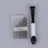 Mini Micro Aluminum Hand Drill With Keyless Chuck Hss Steel Twist Drill Bit Woodworking Drilling Rotary Tools Hand Drill Manual