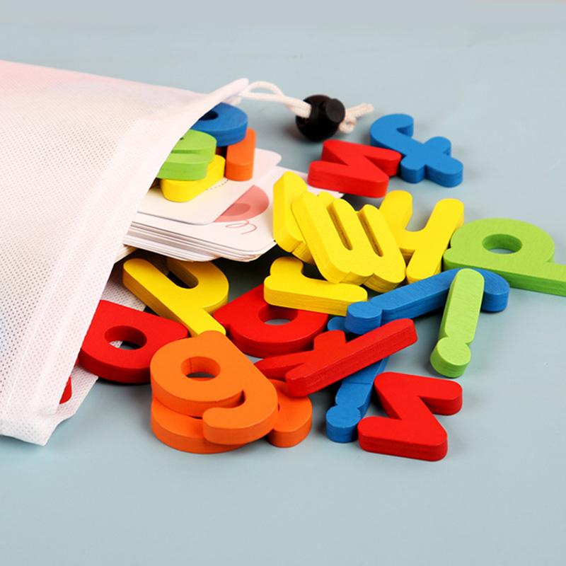 Children's Word Spelling Early Learning Cognitive Card 3D Puzzle Montessori Game Math Arithmetic Teaching Aids Educational Toys