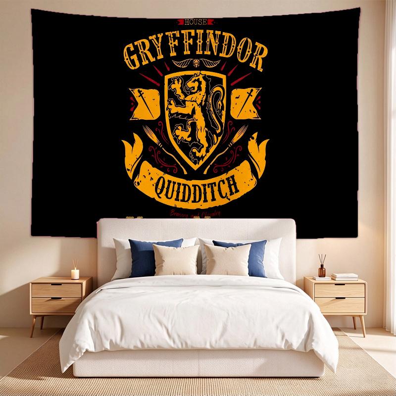 Gryffindor (1) Custom Name Tapestry Wall Hanging Tapestry Wall Art Decor for Bedroom Living Room