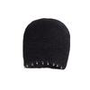 Ins Spicy Girl Sequin Pile Hat Hat Women's Versatile Fashion Handmade Knitted Hollow Out Face Display Cold Hat with Head Cover