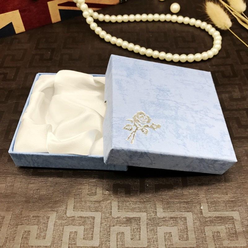 Square Jewelry Packaging Box Bracelet Necklace Cardboard Gift Organizer Case Women Pendant Storage Display Container 2025 NEW