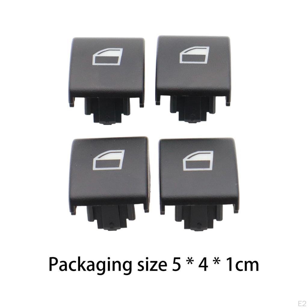 4 Pieces Power Window Switch Button Cap Lightweight Professional Replacement Accessory Spare Parts