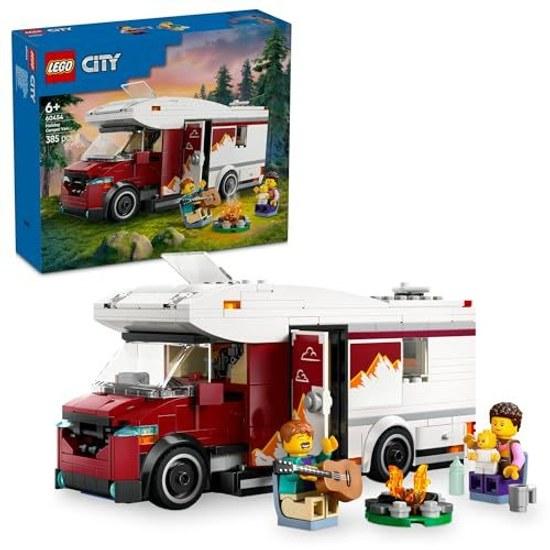 LEGO City Kamper Zabawka Wakacyjna Prezent Urodzinowy Klocki Edukacyjne Chłopcy Dziewczynki Dzieci 6 Lat 7 8 9 Pojazd Miniatura 60454