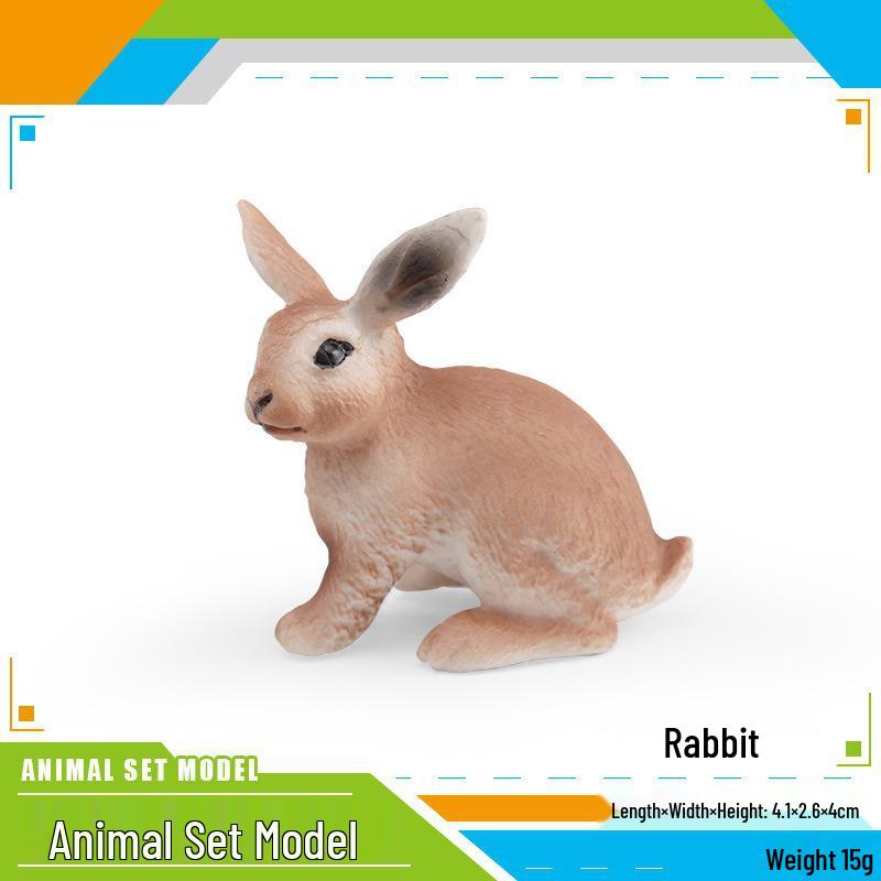 Cross-border Rabbit Model: Dwarf & Lop-eared Rabbit Face Wash and Sitting Pose Static Ornament Toy
