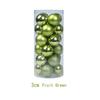 Elegant Pack of 24 Plastic Christmas Ornament Balls Shiny Matte Glitter