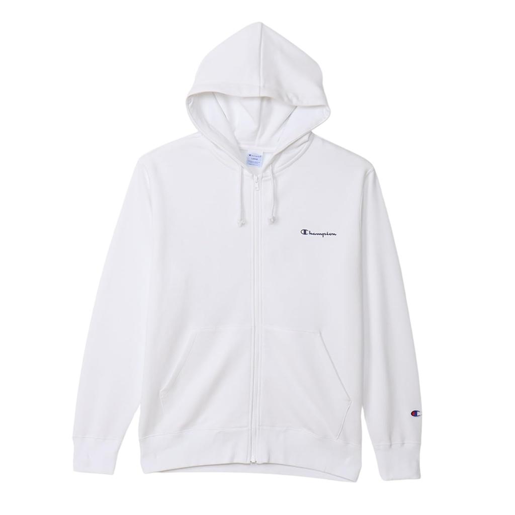 Champion Long Sleeve Cotton USA Fleece Zip Hooded Sweatshirt with Graphic Logo Basic Size Print, C3-A106-010-XL
