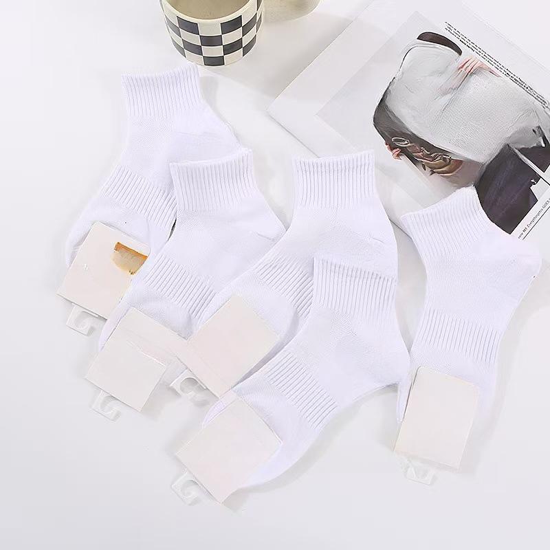 

Женские весенне-летние сетчатые тонкие спортивные дышащие низкие носки-гольфы из хлопка 1 pair белый