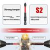 Magnetic Head Crosses Screwdriver Bit Durability Steel Construction Shock Resistant Drill Bit With Keychain Storage