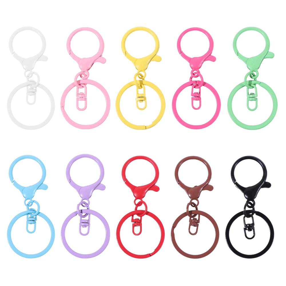 Candy Color Jewelry DIY Buckle Connector Snap Buckle Hooks Spring Clasp for Keychain  Craft Lovers