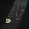 Fashion Turkish Lucky Evil Eye Necklace Women 8 Style Blue Eyes Female Charm Fashion Enamel Heart-shape Palm Necklace Jewelry