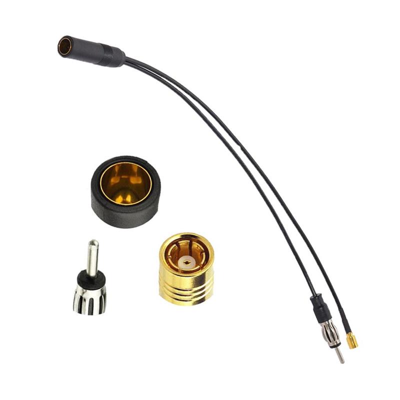 DAB + FM/AM Car Radio Active Aerial Antenna Adapter Splitter SMB DIN Cable