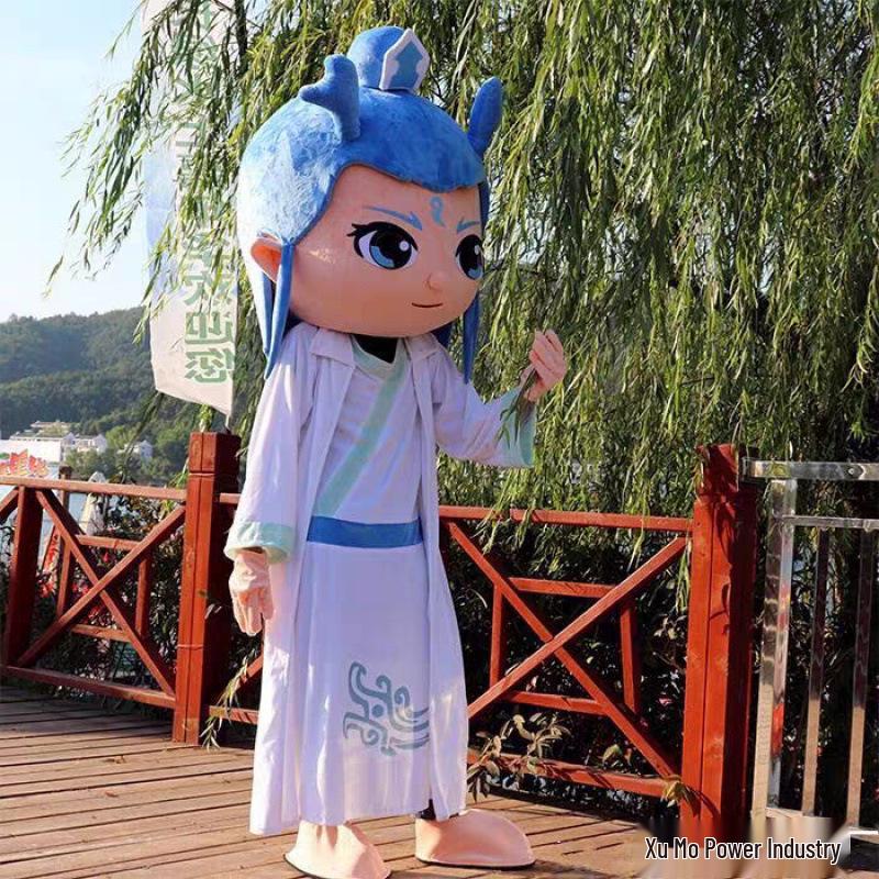 

Nezha and Ao Bing Cartoon Mascot Costume for Adults 165-175 cm
