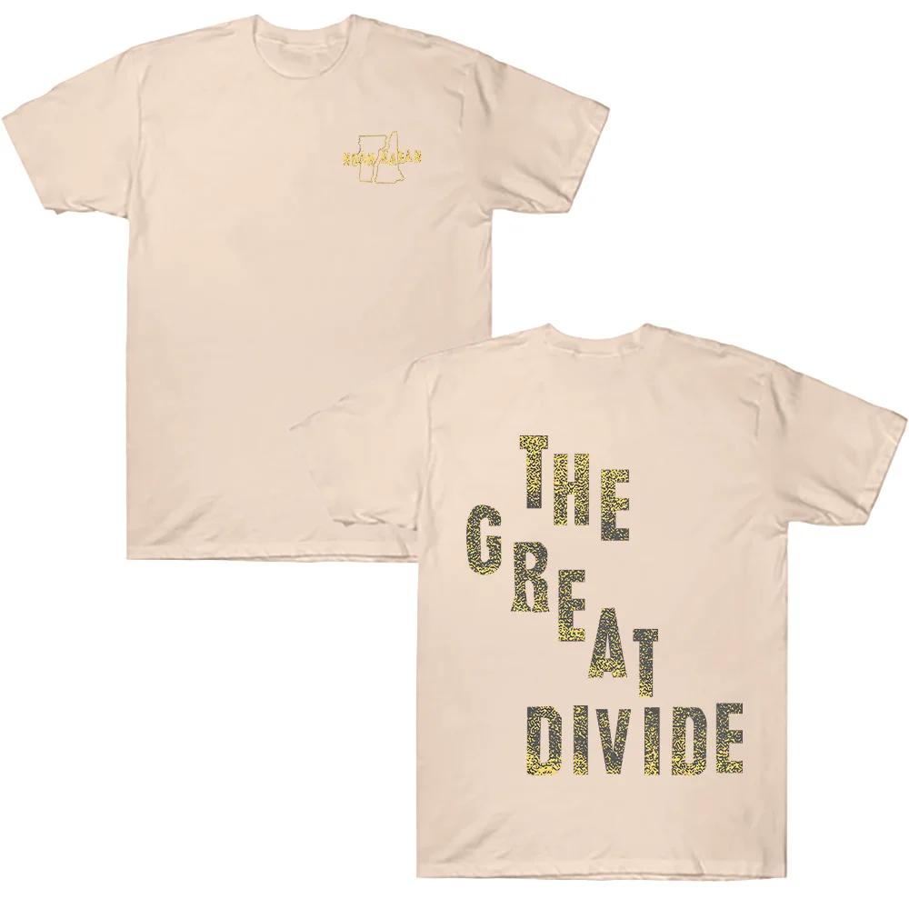 The Great Divide Tee Noah Kahan Merch Tshirts Vintage Print Tshirt Women Unisex Fashion Casual Cotton Short Sleeve O Neck Y2K Tops