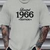 Summer Casual Loose Size 100% Cotton 1966 Graphic Print Round Neck Short Sleeve T-shirt Top