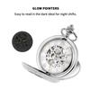 TREEWETO Men's Mechanical Skeleton Pocket Watch Roman Numeral Dial Gift Box Chain