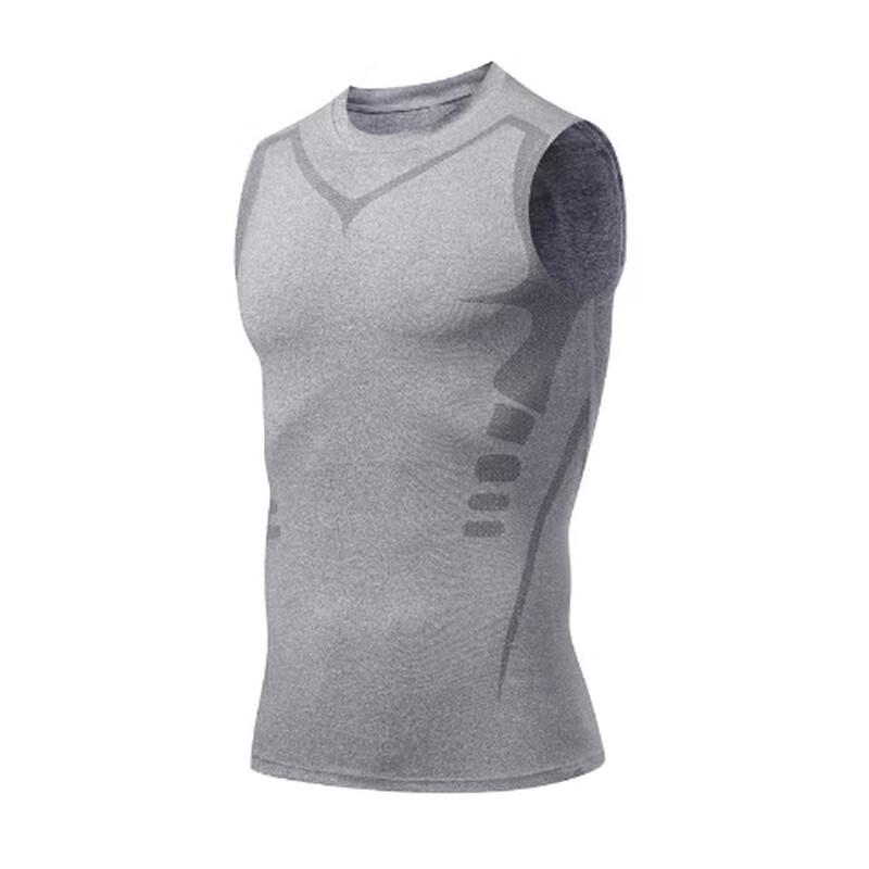 OEING Men's Sleeveless Quick-Dry Sports Compression Vest
