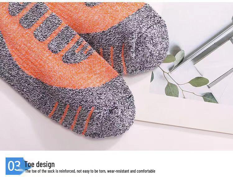 Unisex Quick-Dry Wool Ski Socks for Children and Adults - Warm, Long, and Ideal for Outdoor Sports