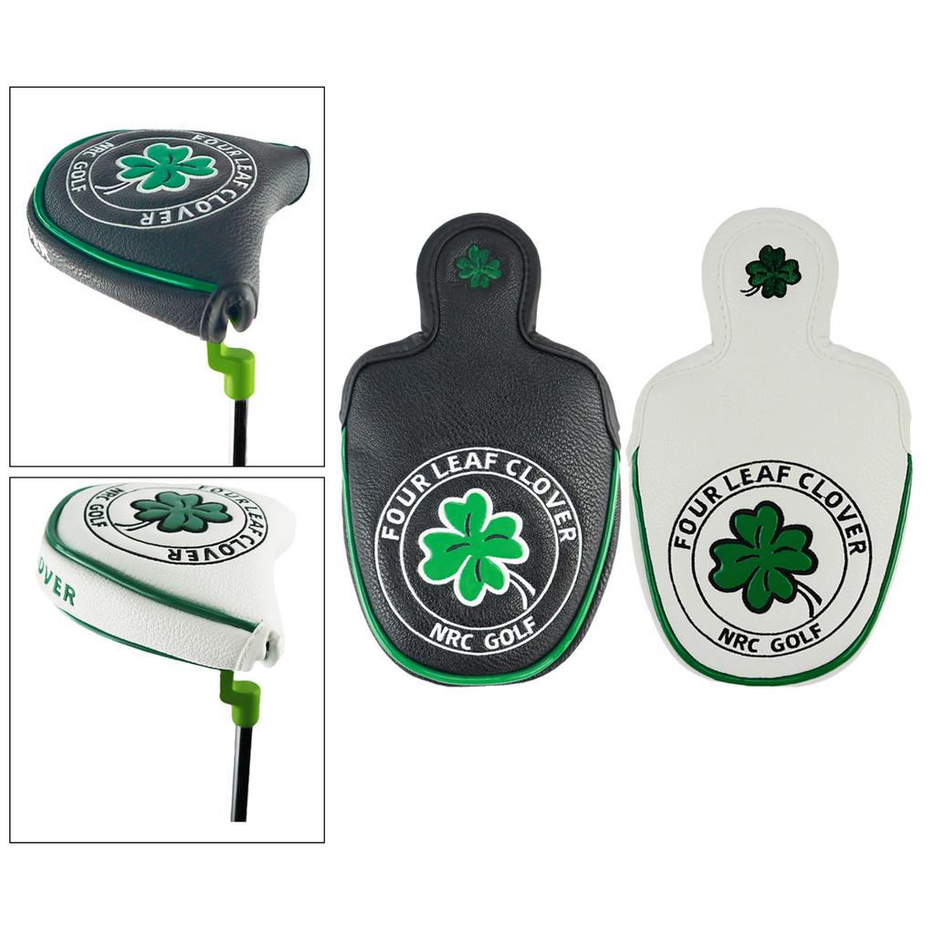 Buy 2Pcs Pu Golf Putter Cover Half Mallet Head Cover Club Head Protector Guard at affordable
