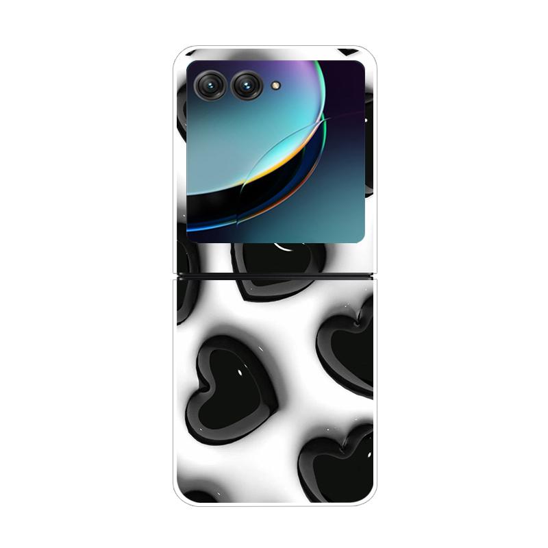 Dla Motorola Razr 40 50 Ultra 5G Przezroczyste Etui Razr40 Razr4 Twardy PC Przezroczysty Tylny Pokrowiec na Telefon Dla Motorola Razr+ Etui