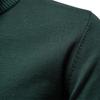 2026 Solid Color Pure Cotton Pullover with Male Standing Collar, Sliding Zipper, Form-fitting Men's Knitted Shirt Top